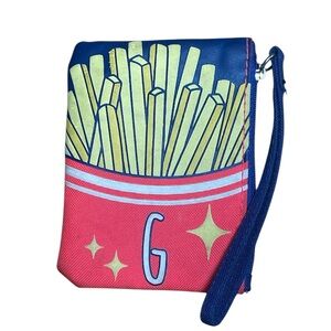 Justice French Fry Coin Wallet with "G" Initial